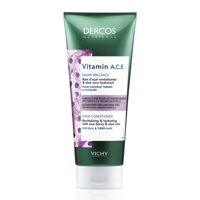 vichy dercos vit a.c.e apres-shampoo brillance 200ml