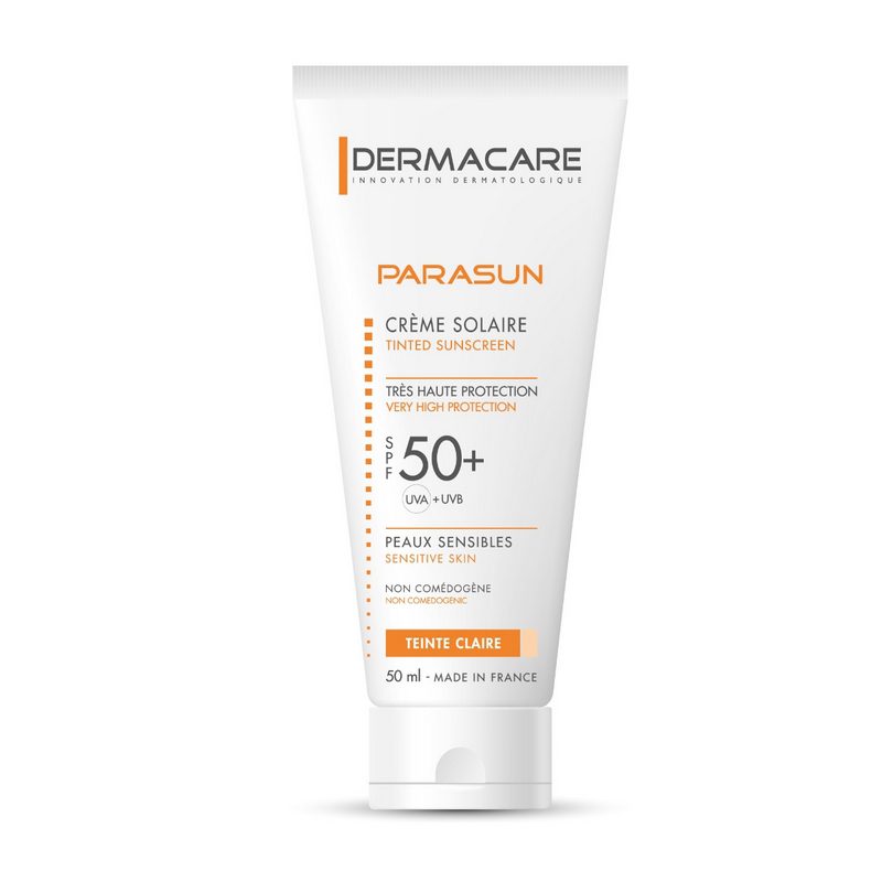 dermacare parasun creme solaire peaux sensibles teinte claire