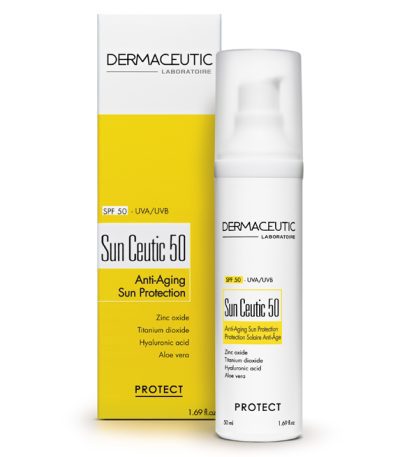 dermaceutic sun ceutic protection solaire spf50+ anti age 50ml