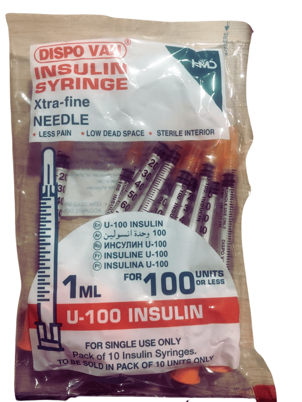 DISPOVAN 1 INSULIN SYRINGES 1ML