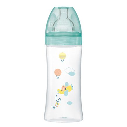 dodie biberon sensation + 330ml air anti colique tetine plate