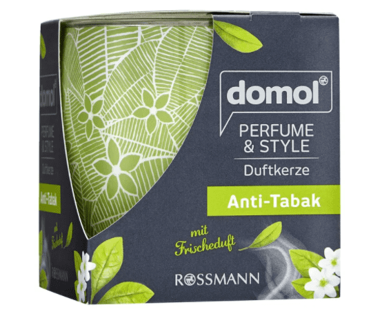 domol bougie parfumee anti-tabac 150 g