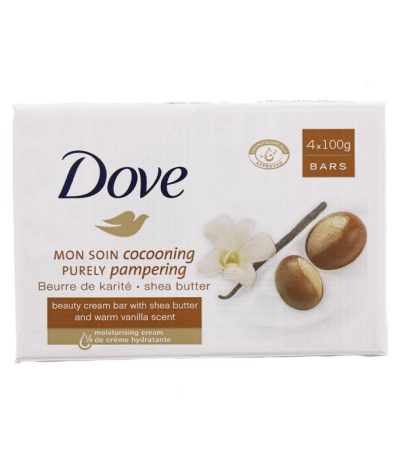 savon dove beurre de karite 4x 100gr
