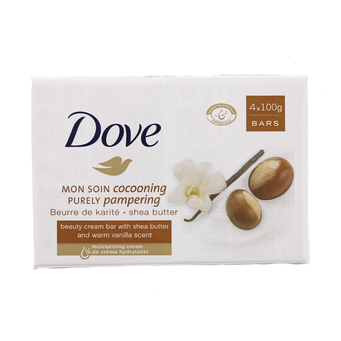 savon dove beurre de karite 4x 100gr