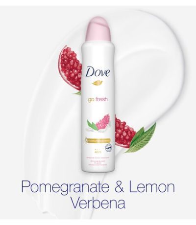 dove spray go fresh pomegranate & lemon 250ml