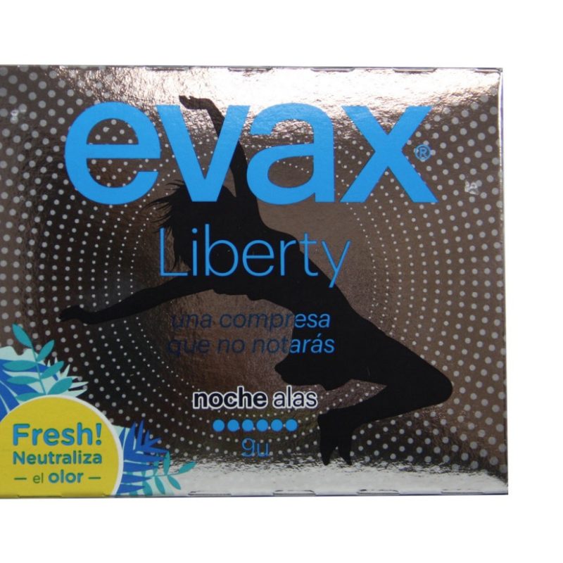 evax serviettes hygiene liberty night pads avec ailes