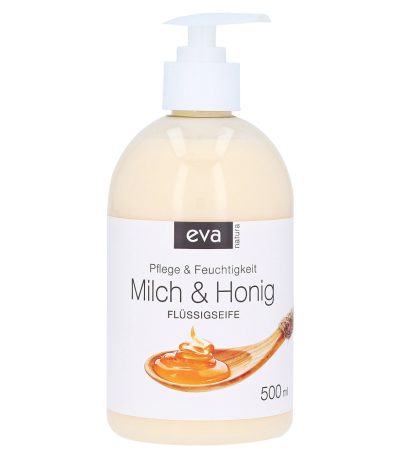 eva savon liquide lait & miel 500ml