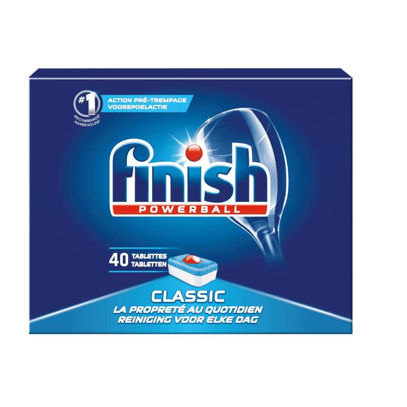 finish tablettes classic 40 tablettes vaisselle classic nettoyantes et anti taches