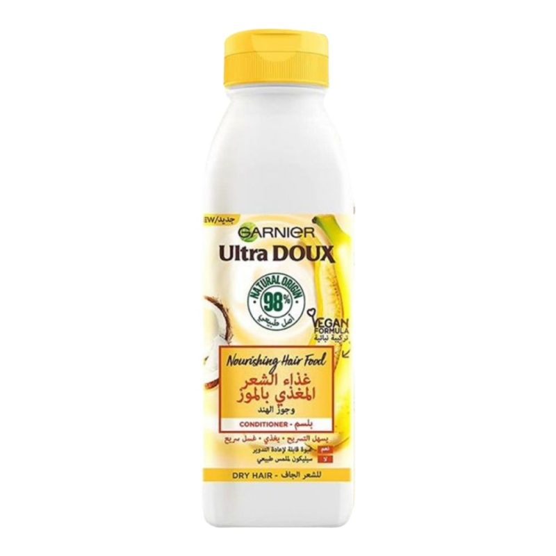 garnier ultra doux hair food bannana & karite apres-shampooing cheveux secs 350ml