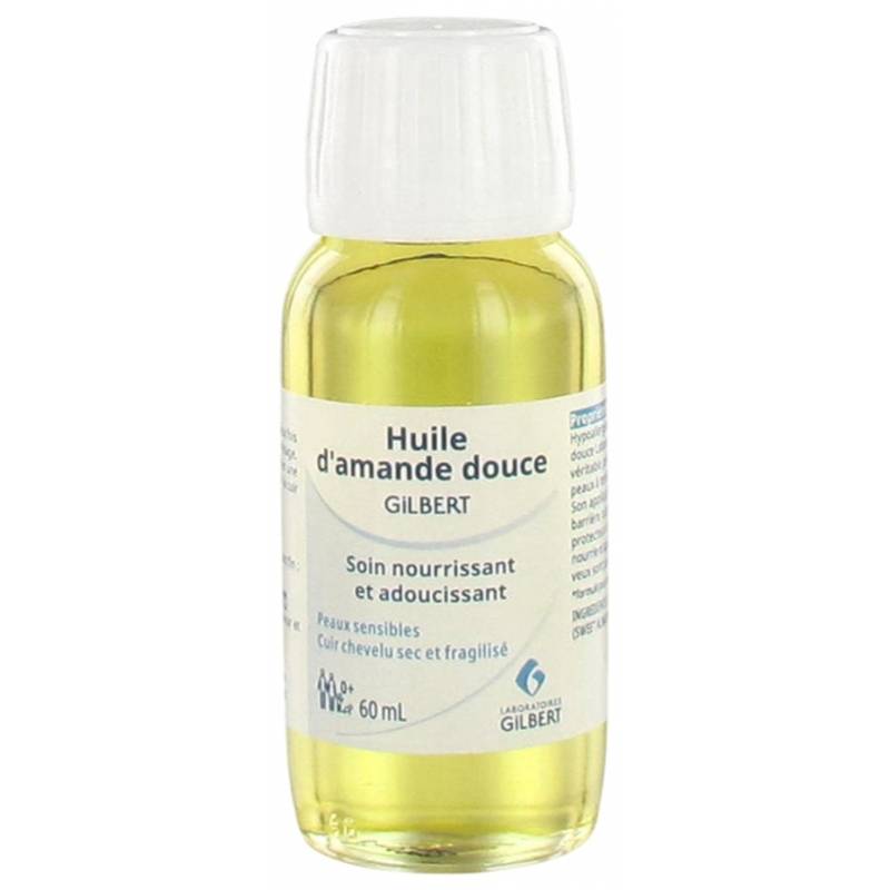 GILBERT HUILE D&rsquo;AMANDE DOUCE SOIN NOURRISSANT ET ADOUCISSANT 60ML