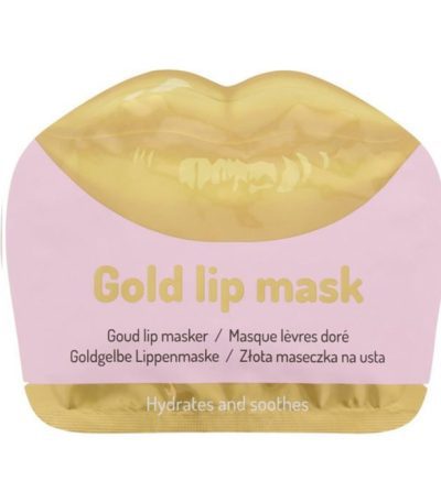 gold lip mask