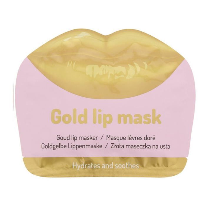 gold lip mask