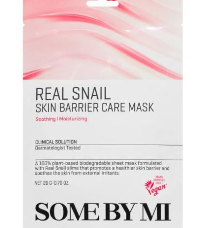 some by mi - real snail skin barrier care mask