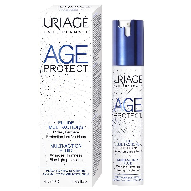 URIAGE AGE PROTECT FLUIDE MULTI-ACTIONS 40ML – RIDES – FERMETE – PROTECTION LUMIERE BLEUE