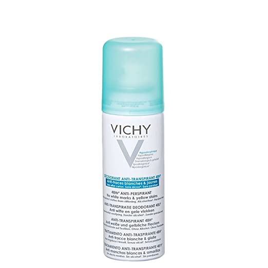vichy deodorant aerodol anti-traces blanches et jaunes