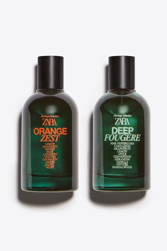 ZARA PARFUM ORANGE ZEST & DEEP FOUG&Egrave;RE 2 x 100ML