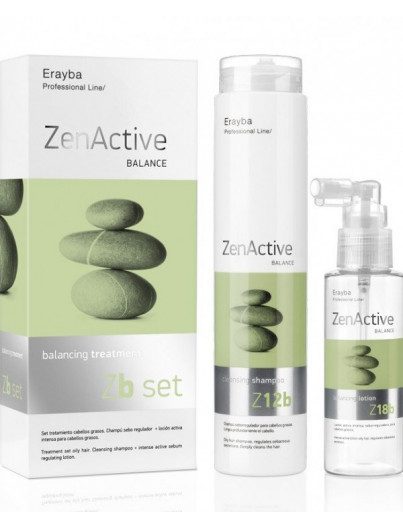 erayba zenactive traitement equilibre des cheveux gras zb set 250ml+100ml