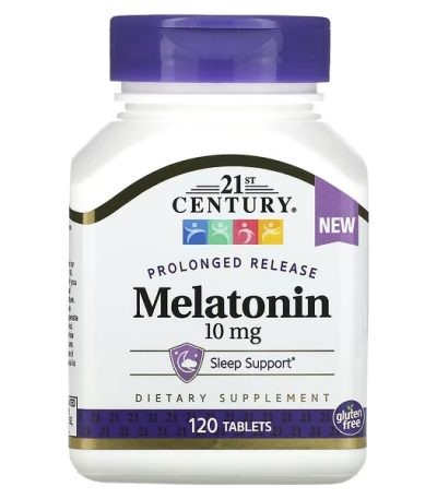 21st century melatonine a liberation prolongee 10mg 120 comprimes
