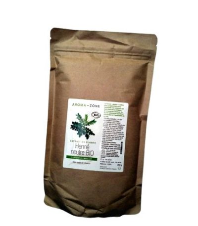 aroma zone extrait de plante henne neutre bio - 250 g