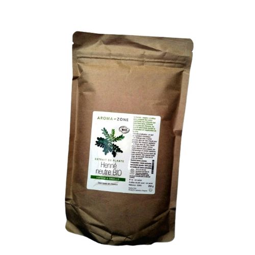 aroma zone extrait de plante henne neutre bio - 250 g
