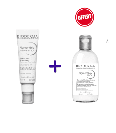 bioderma cofrret pigmentbio daily + pigmentbio h2o offert