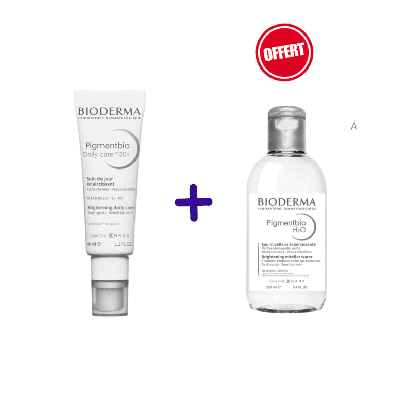bioderma cofrret pigmentbio daily + pigmentbio h2o offert