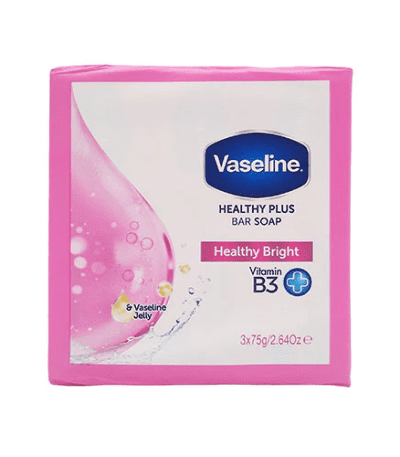 vaseline savon healthy plus a la vitamine b3 -pack 3 bar x 75g
