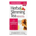 21st century. tisane slimming tea. canneberge et framboise. sans cafeine. 24 sachets.