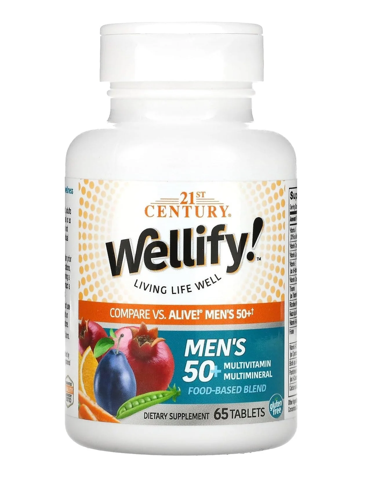 21ST CENTURY WELLIFY MEN S 50+ MULTIVITAMINES 65 TABLETTES