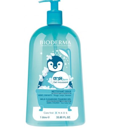 bioderma abc derm gel moussant 1 litre