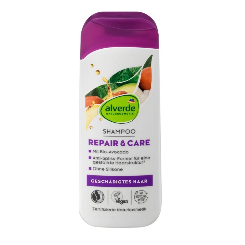 alverde shampoo repair & care avec bio avocat 200 ml