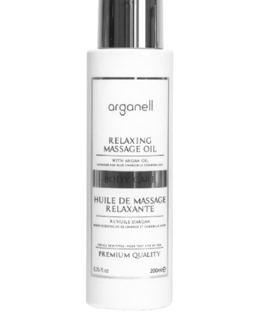 arganell huile de massage relaxante lavande & camomille ble 200 ml