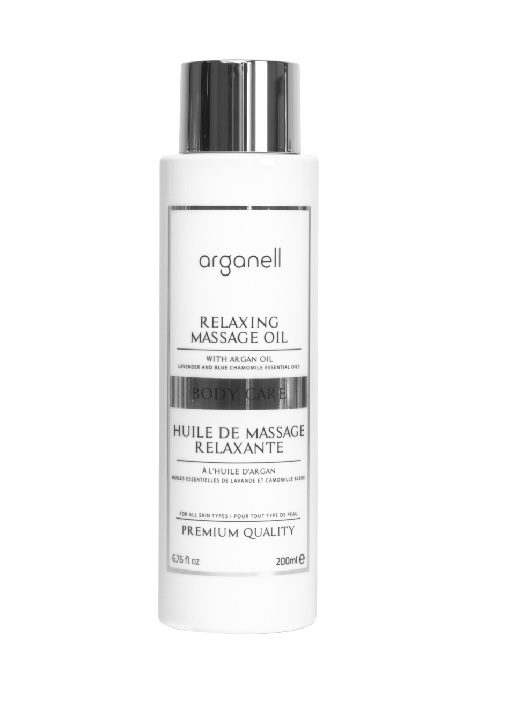 arganell huile de massage relaxante lavande & camomille ble 200 ml