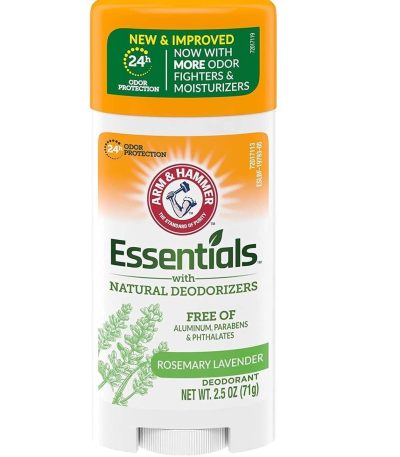 arm & hammer natural deodorants essentials deodorant frais romarin lavande 71 g