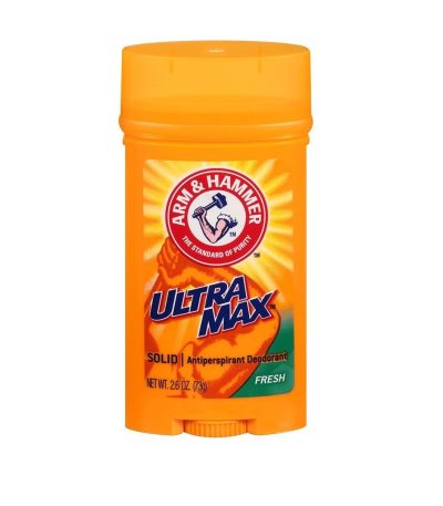 arm & hammer, ultramax, deodorant anti-transpirant en stick, pour homme fresh - 76 ml