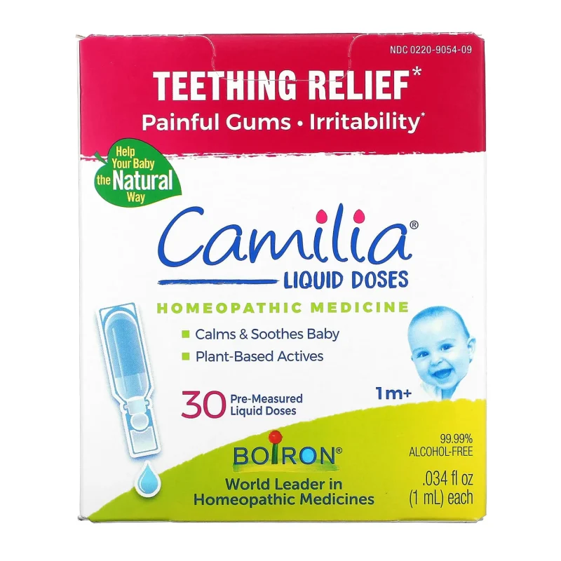 boiron camilia soulagement de la poussee dentaire 1 mois & plus 30 doses liquides pre-mesurees 1ml x 30 unite