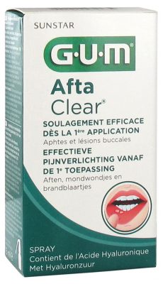 gum afta clear spray 15ml