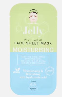 jelly masque facial en tissue a la gelee acid hyaluronique
