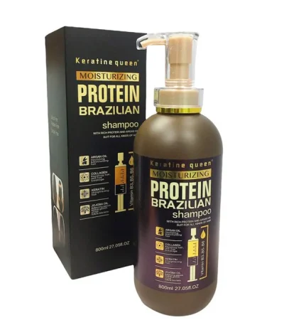 keratine queen shampooing bresilin aux proteines de moisturizing 800 ml