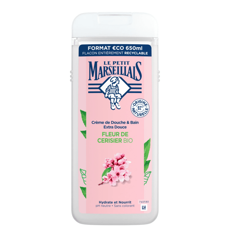 le petit marseillais gel douche fleur de cerisier 650ml