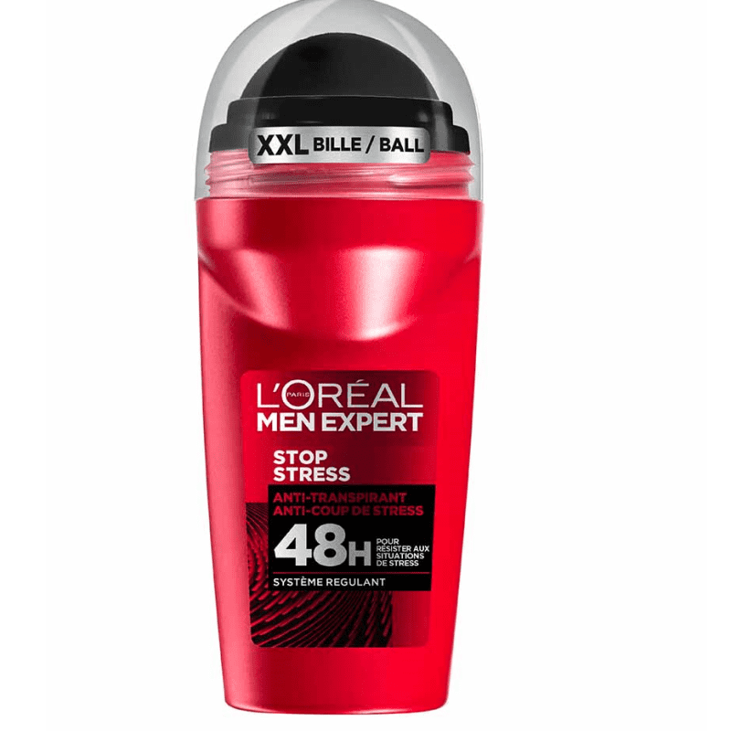 l’oreal men expert – deodorant bille pour homme – stop stress anti-transpirant 48h – 50 ml