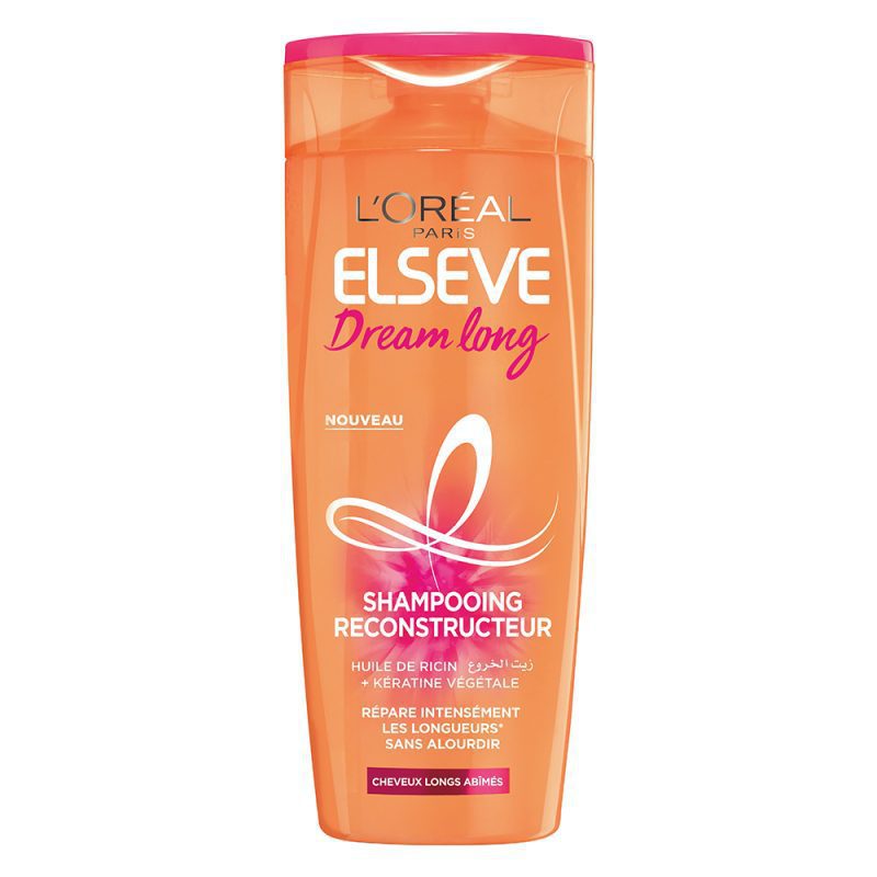 l’oreal paris elseve dream long – shampoing cheveux longs – huile de ricin – 200 ml