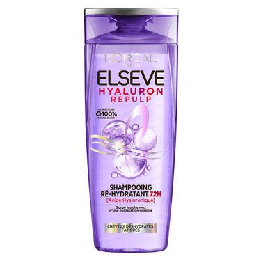 l’oreal paris elseve shapooing hyaluron repulp a l’acide hyaluronique pour cheveux deshydrates et en manque de vitalite – 200 ml