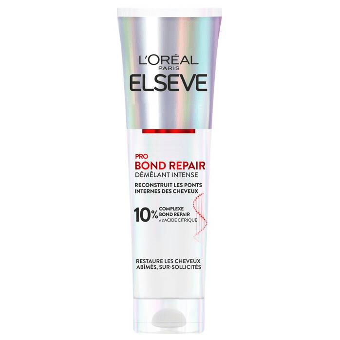 l’oreal paris – apres-shampooing reparateur sos pour cheveux abimes & sur-sollicites – complexe a l’acide citrique – protocole de soin capillaire – elseve pro bond repair – 150ml