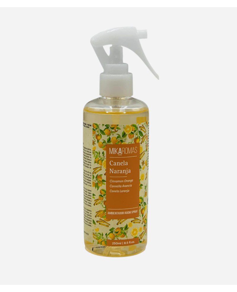 MIKAROMAS DESODORISANT SPRAY ROOM D&rsquo;AMBIANCE CANELLE ORANGE 250ML