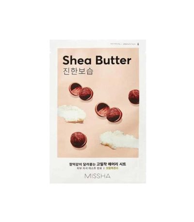 missha - airy fit sheet mask- beurre karite
