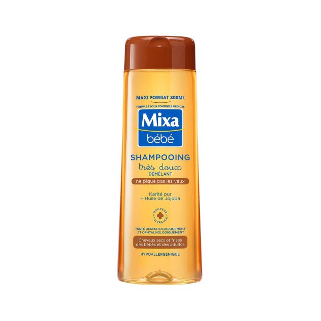 mixa bebe shampooing tres doux demelant karit2 pur + huile de jojoba 300ml