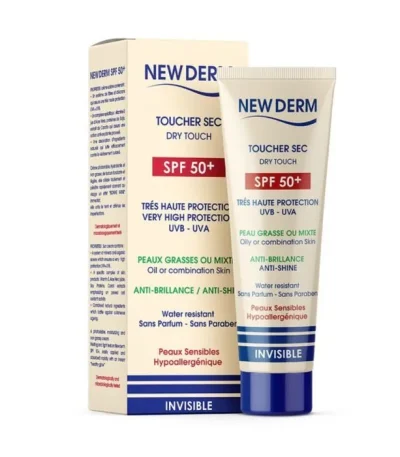 new derm ecran invisible touche sec spf 50+