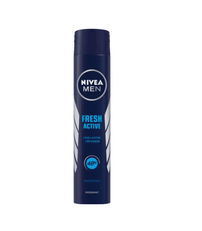 nivea men deo spray fresh active antiperspirant, deodorant spray - 200 ml