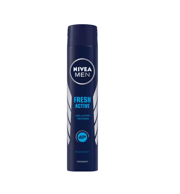 nivea men deo spray fresh active antiperspirant, deodorant spray - 200 ml